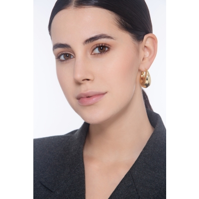 Créoles Chunky en Or Jaune 18K