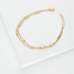 Bracelet femme trois ors 18 carats