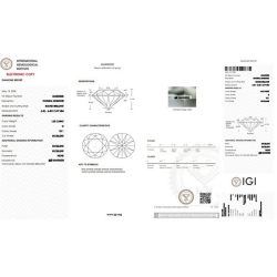 Diamant Certifié IGI  1.02 CT D VS1 2