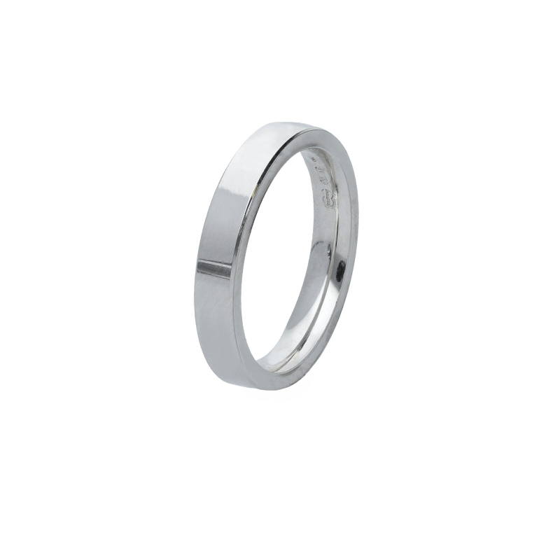 Alliance Unoaerre en or blanc 18 carats 3,5 mm