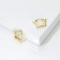 Boucles d’oreilles étoiles en or jaune 18k 2