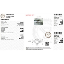 Diamant Certifié IGI   CT 0,42   F  VVS 2 2
