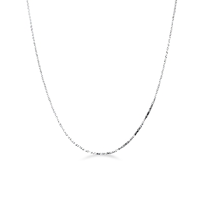 Chaîne vénitienne or blanc 18 carats