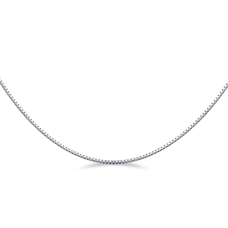 Chaîne vénitienne en or blanc 18k de 45 cm Chaîne vénitienne en or blanc 18k de 45 cm