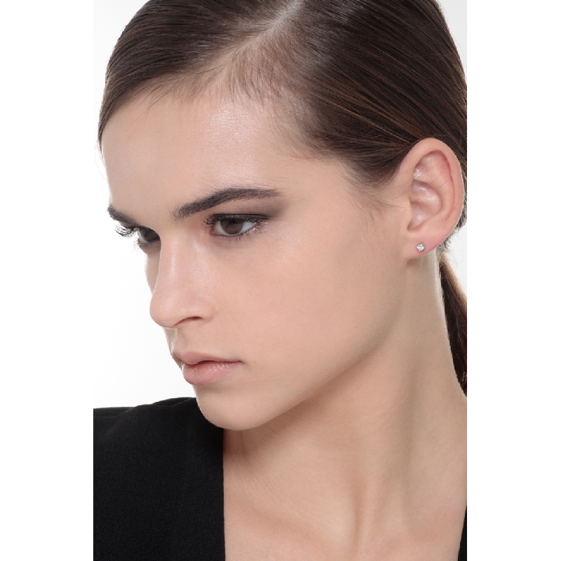Boucles d'oreilles avec diamants 0.20 ct Femme en or blanc 18k  Boucles d'oreilles avec diamants 0.20 ct Femme en or blanc 18k