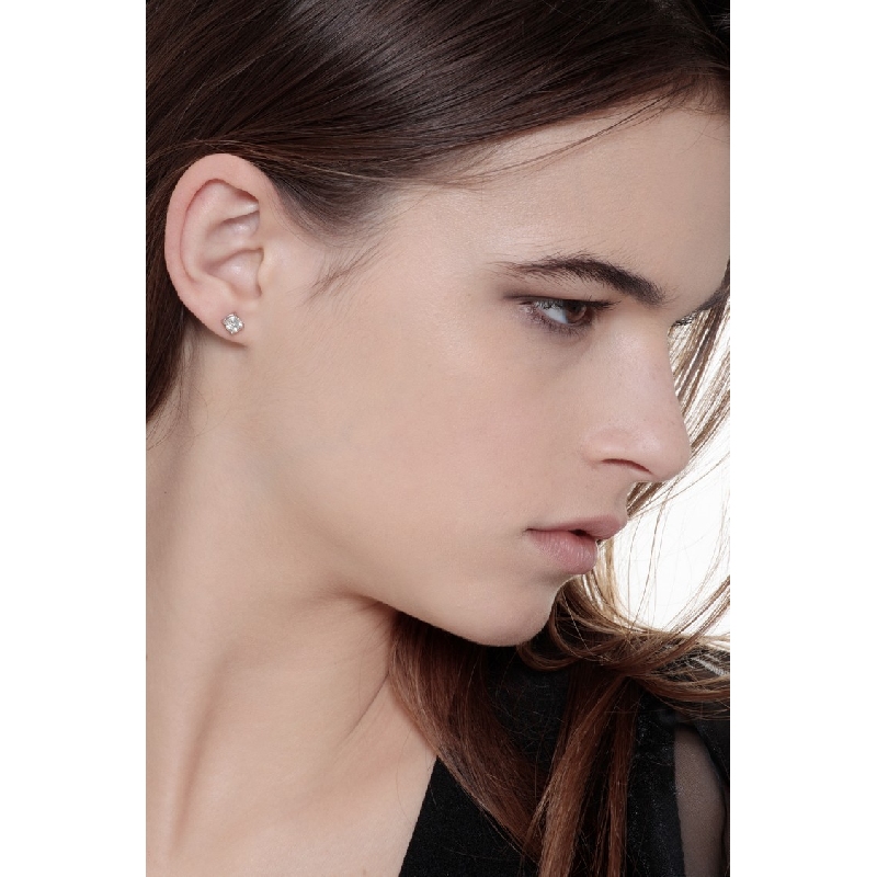 Boucles d'oreilles diamants 0.80 ct en or blanc 18k Boucles d'oreilles diamants 0.80 ct en or blanc 18k