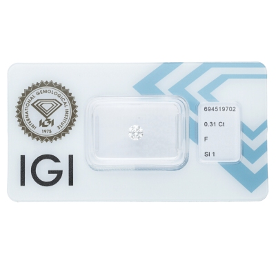 Diamant Certifié IGI  0.31 CT F SI1