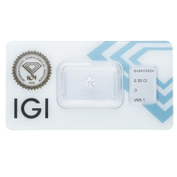 Diamant Certifié IGI 0.30 CT D VVS1