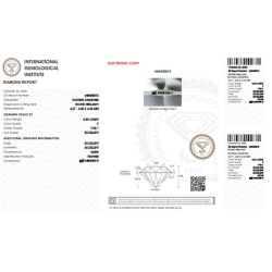 Diamant Certifié IGI  0.30 CT F VVS1 2
