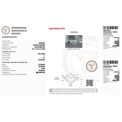 Diamant Certifié IGI 0.50 CT E SI1 2