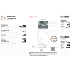 Diamant Certifié IGI 0.30CT E VVS1 2