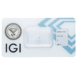 Diamant Certifié IGI 0.41 CT E VS2