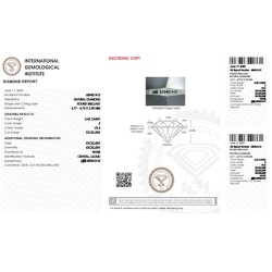 Diamant Certifié IGI  0.42 CT E VS2 2