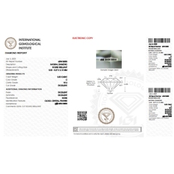 Diamant Certifié IGI 0.50 CT D VS2  2