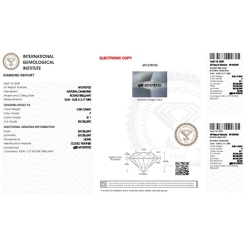 Diamant Certifié IGI 0.50 CT F SI1  2