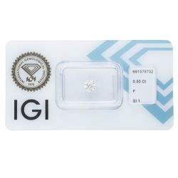 Diamant Certifié IGI 0.50 CT F SI1