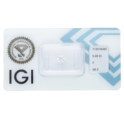 Diamant Certifié IGI 0.40 CT F VS2