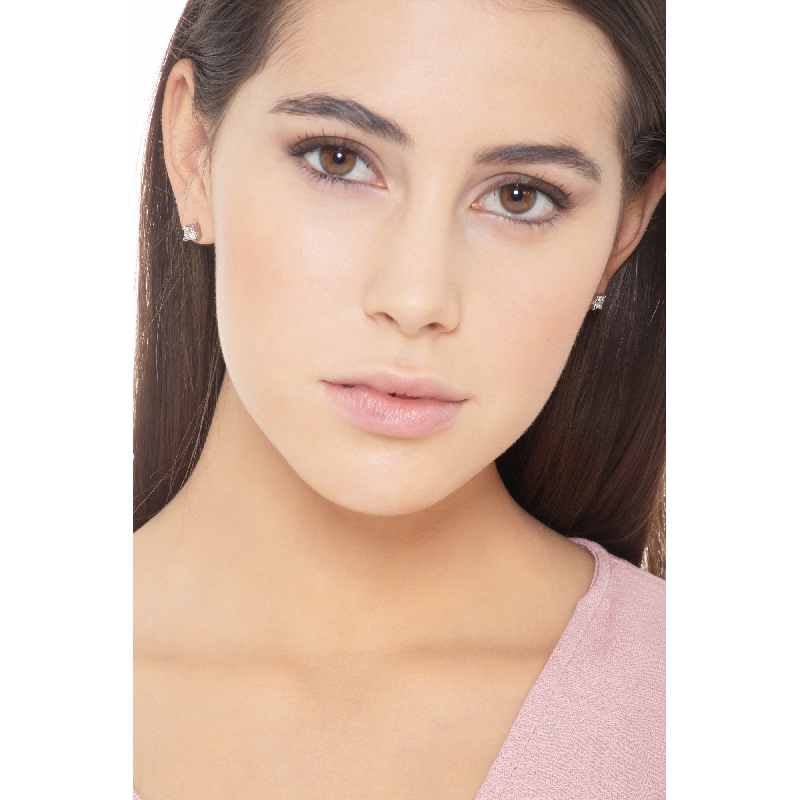 Puces d'oreilles diamant 1.00 carat or blanc 18k Puces d'oreilles diamant 1.00 carat or blanc 18k