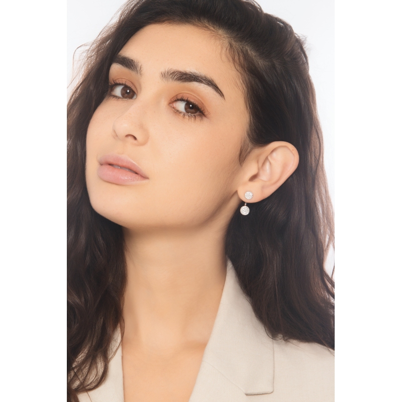 Boucles d’oreilles pavées diamants or 750 Boucles d’oreilles pavées diamants or 750