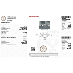 Diamant Certifié IGI 0.32 CT E SI2 2