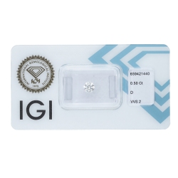 Diamant Certifié IGI 0.50 CT D VVS2