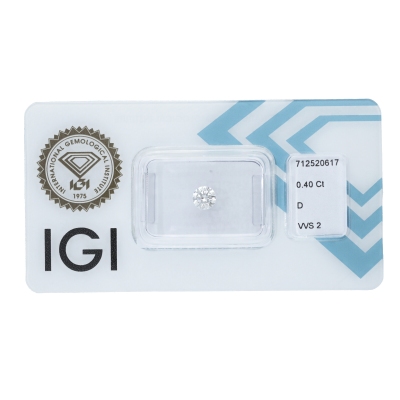 Diamant Certifié IGI 0.40 CT D VVS2