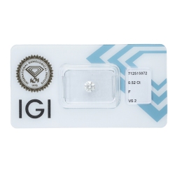 Diamant Certifié IGI 0.52 CT F VS2
