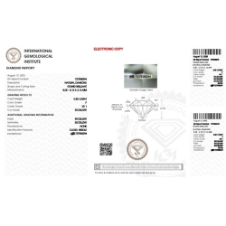 Diamant Certifié IGI 0.50 CT F VS1  2