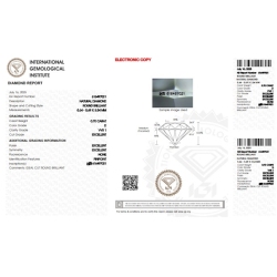 Diamante certificado IGI 0.70 CT D VVS1 2