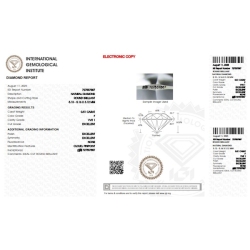 Diamant Certifié IGI  0.51 CT F VVS1  2