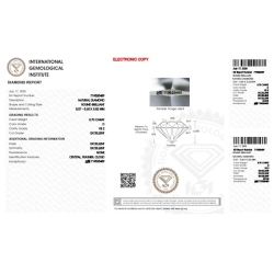 Diamant Certifié IGI  0.70 CT D VS2 2