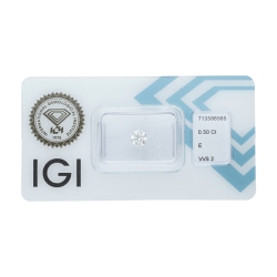 Diamant Certifié IGI  0.50 CT E VVS2