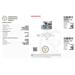 Diamant Certifié IGI  0.50 CT E VVS1  2