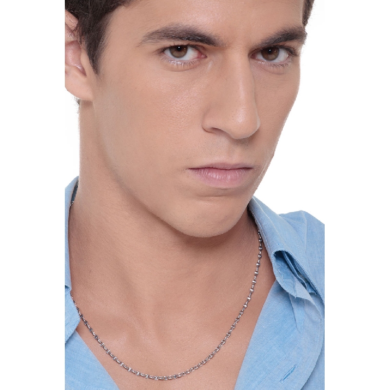 Chaîne or blanc homme 18 carats