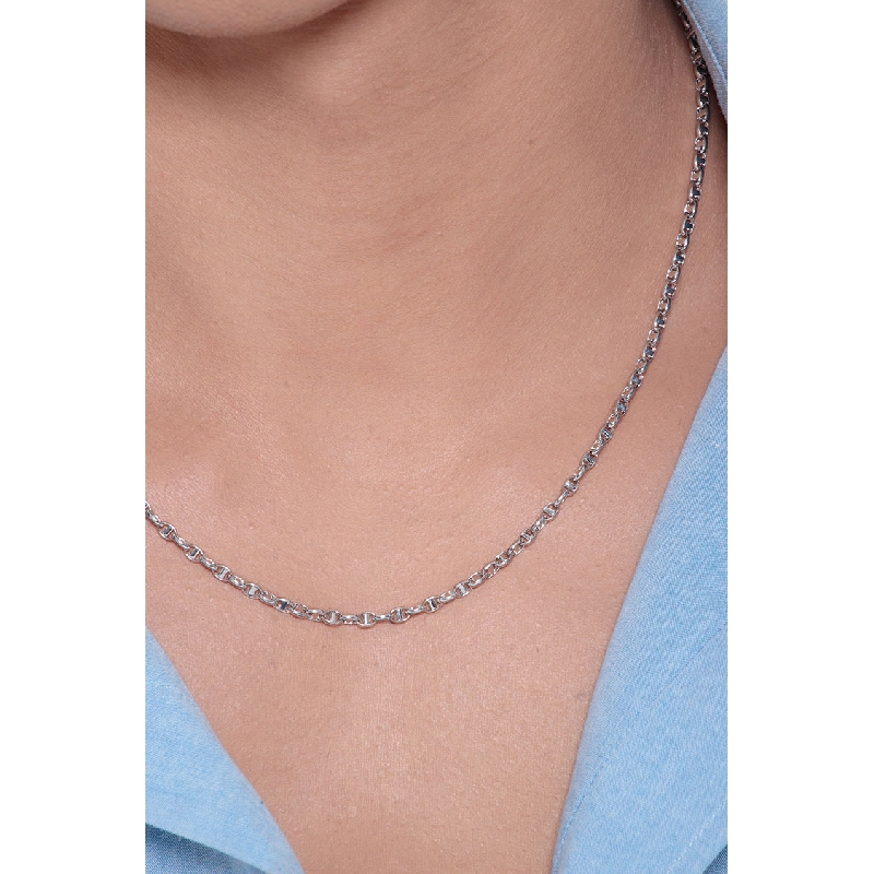 Chaîne or blanc homme 18 carats