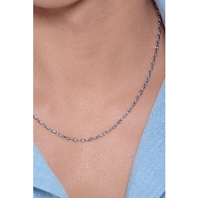 Chaîne or blanc homme 18 carats