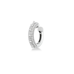 Earcuff en or blanc 18k avec clous