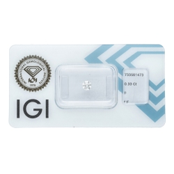 Diamant Certifié IGI  CT 0.33 F IF