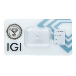 Diamant Certifié IGI 0.31 CT D IF