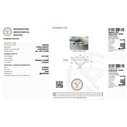 Diamant Certifié IGI  0.30 CT E IF 2