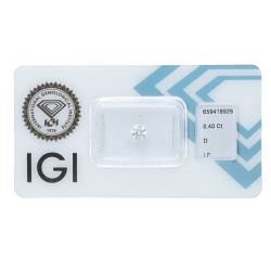 Diamant Certifié IGI 0.40 CT D IF
