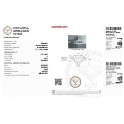 Diamant Certifié IGI  0.41 CT D VVS1 2