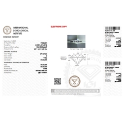Diamant Certifié IGI   0.70 CT D VVS2 2