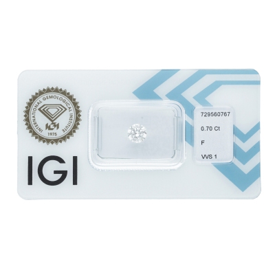 Diamant Certifié IGI 0.70 CT F VVS1