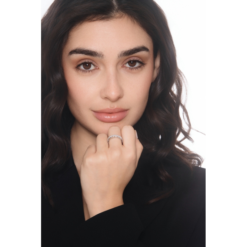 Bague Eternity en or blanc 18 carats avec diamants Bague Eternity en or blanc 18 carats avec diamants