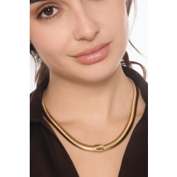 Collier Tubogas à ressort en or jaune 18k 2
