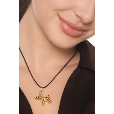 Pendentif chien ballon en or jaune 18k