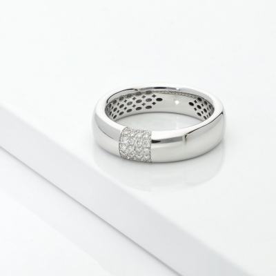 Bague Homme en Or 18k avec Diamants 