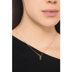 Collier Trilogy en or 18 K avec diamants noirs 2