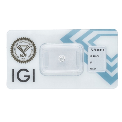 Diamant Certifié IGI 0.40 CT F VS2